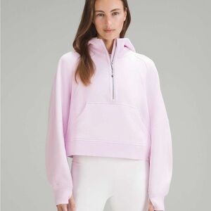 Lululemon Athletica Soft Pink Half-Zip Hoodie